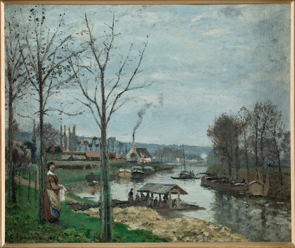 La Seine à Port-Marly, le lavoir di Camille Pissarro
