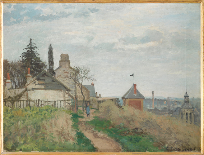 Le Palais de Justice, Pontoise di Camille Pissarro