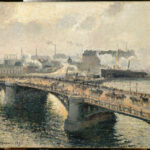 Le Pont Boïeldieu à Rouen di Camille Pissarro