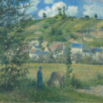 Paysage à Chaponval di Camille Pissarro