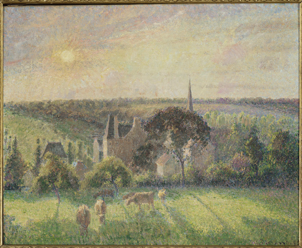 Paysage à Eragny di Camille Pissarro
