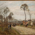 La Route de Louveciennes di Camille Pissarro