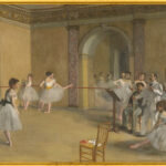 Le Foyer de la danse à l'Opéra de la rue Le Peletier di Edgar Degas