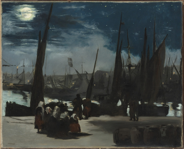 Clair de lune sur le port de Boulogne di Edouard Manet