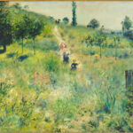 Chemin montant dans les hautes herbes di Auguste Renoir