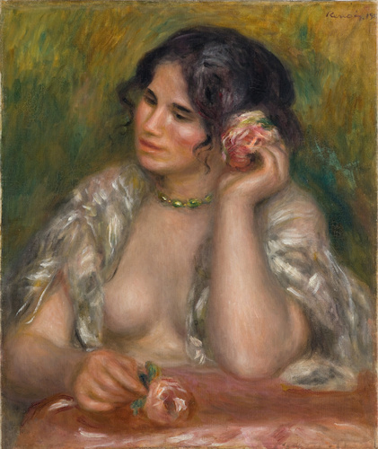 Gabrielle à la rose di Auguste Renoir