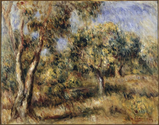 Paysage de Cagnes di Auguste Renoir