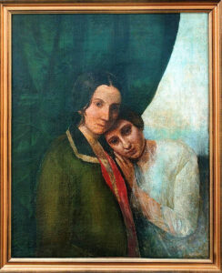 Autoritratto con la madre di Helena Petrovna Blavatsky - Tardi anni Quaranta dell'Ottocento, olio su tela, Dnepropetrovsk, Ukraine, P. B. museum