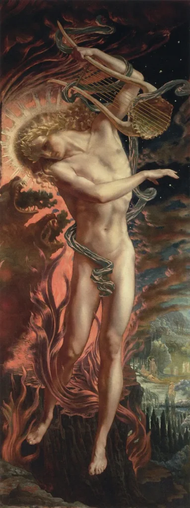 Jean Delville, Orfeo all'Inferno, 1896, collezione privata