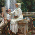 The Fountain, Villa Torlonia, Frascati, Italy di John Singer SargentThe Fountain, Villa Torlonia, Frascati, Italy di John Singer Sargent