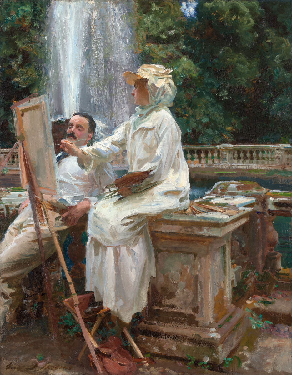 The Fountain, Villa Torlonia, Frascati, Italy di John Singer SargentThe Fountain, Villa Torlonia, Frascati, Italy di John Singer Sargent
