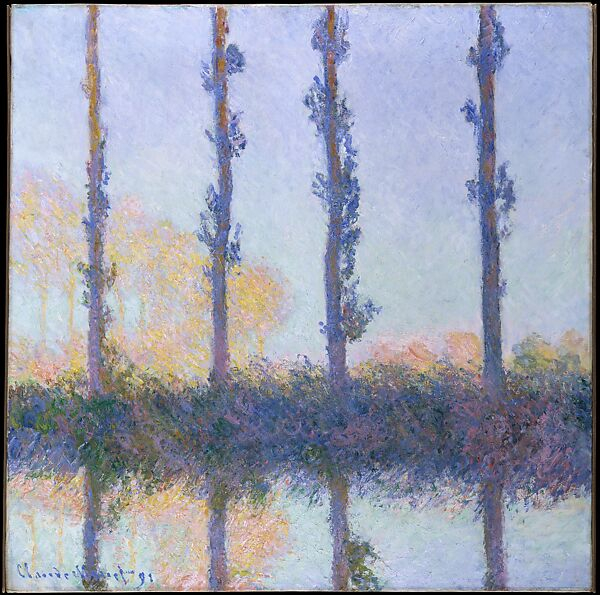 I quattro alberi di Claude Monet