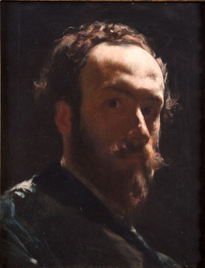 Autoritratto (1867), olio su tela, Accademia nazionale di San Luca, Roma