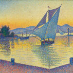 Il porto al tramonto. Saint Tropez. Opus 236 di Paul Signac