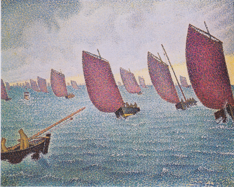 Regata a Concarneau di Paul Signac