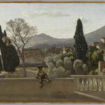 I giardini di Villa d'Este a Tivoli di Camille Corot