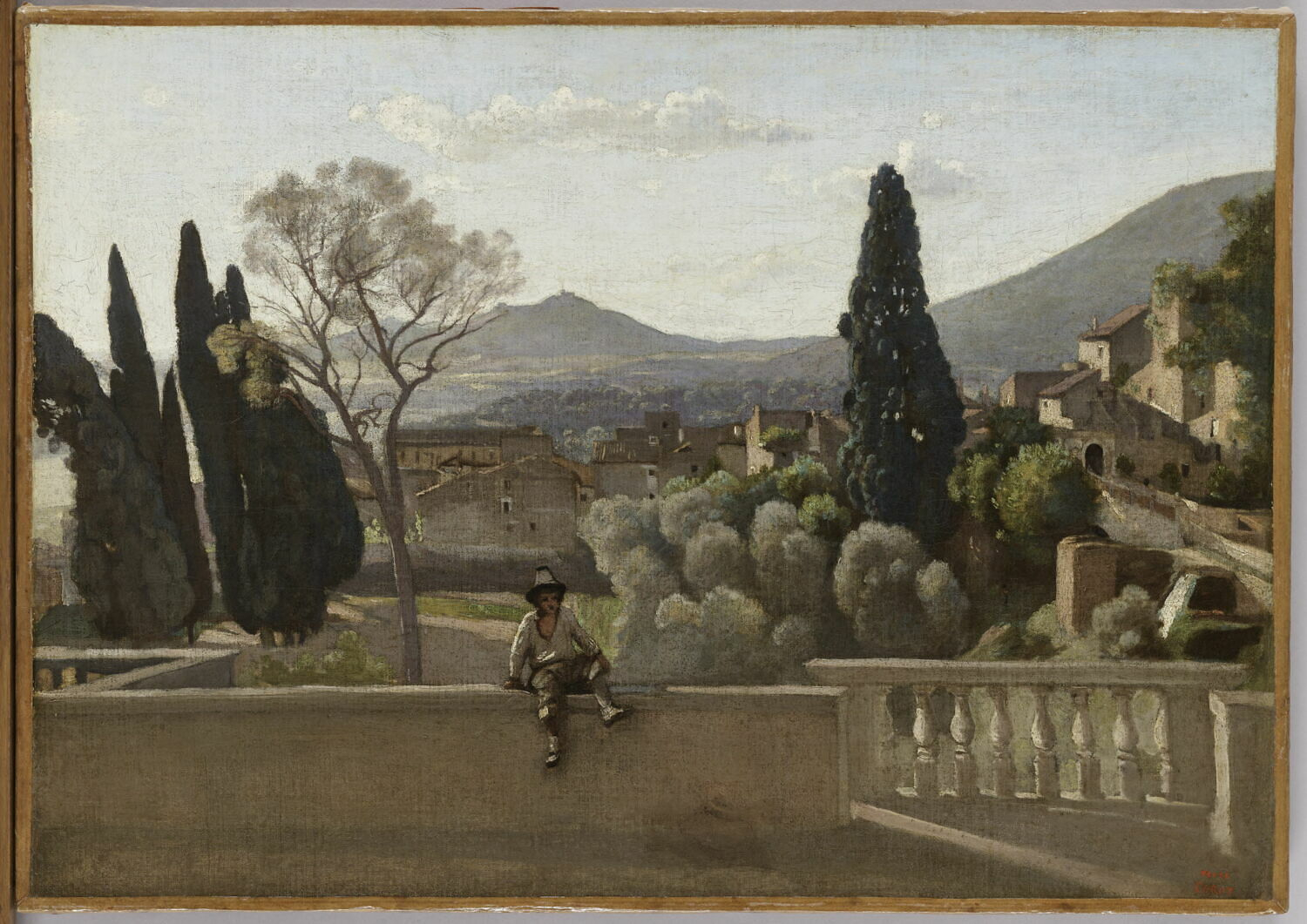 I giardini di Villa d'Este a Tivoli di Camille Corot