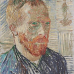 Autoritratto con stampa giapponese di Vincent van Gogh