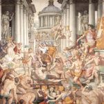 Agnolo Bronzino, Martirio di San Lorenzo, 1569, affresco, circa 621 cm di altezza per 514 cm di larghezza. Firenze, Basilica di San Lorenzo